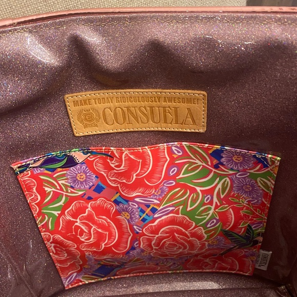 Consuela Gold and Blue Tote Bag - Picture 3 of 5